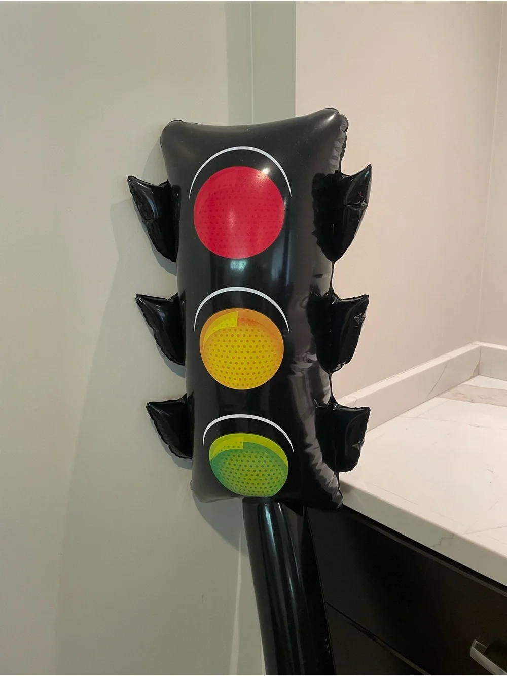 Inflatable Traffic Light - Black with Red/Yellow/Green Lights